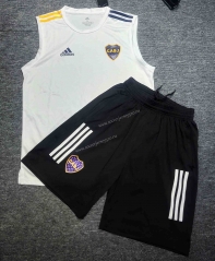 2021-2022 Boca Juniors White Thailand Soccer Training Vest Uniform-DD3