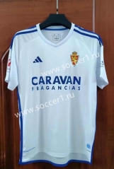 2023-2024 Real Zaragoza Home White Thailand Soccer Jersey AAA-7T