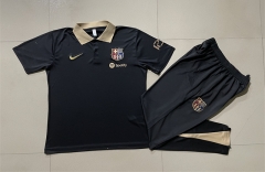 2024-2025 Barcelona Black Thailand Polo Uniform-815
