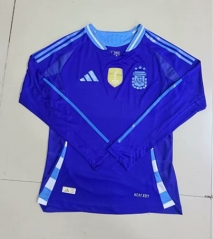 2024-2025 Argentina Away Blue LS Thailand Soccer Jersey AAA-3876