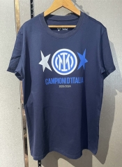 2024-2025  Inter Milan Snake Pattern Royal Blue Thailand Soccer Cotton T-shirt-7411