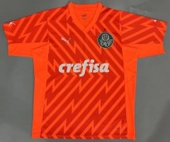 (S-4XL) 2024-2025 SE Palmeiras Goalkeeper Orange Thailand Soccer Jersey AAA-908