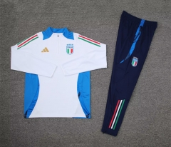 2024-2025 Italy White Thailand Soccer Tracksuit Uniform-4627