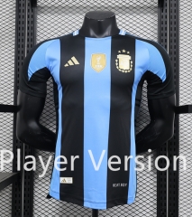 Player Version 2024-2025 With Patch Dark Version Argentina Blue Thailand Soccer Jersey AAA-888