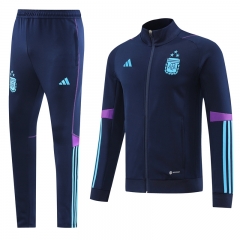 2022-2023 3 Stars Argentina Royal Blue Thailand Soccer Jacket Uniform-LH