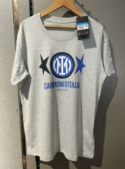2024-2025 Inter Milan Snake Pattern Light Gray Thailand Soccer Cotton T-shirt-7411