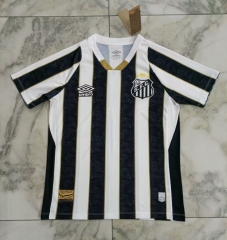 2024-2025 Santos FC Away Black&White Thailand Soccer Jersey AAA-4193