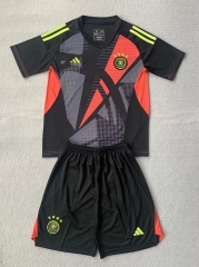 2024-2025 Germany Goalkeeper Black Soccer Uniform-AY