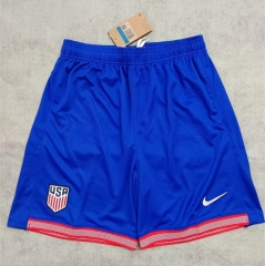 2024-2025 USA Home Blue Thailand Soccer Shorts-2886