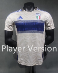 (S-3XL) Player Version 2024-2025 Italy White Thailand Soccer Jersey AAA-518