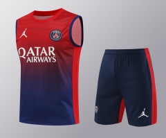 2024-2025 Paris Red& Blue Thailand Soccer Vest Uniform-418