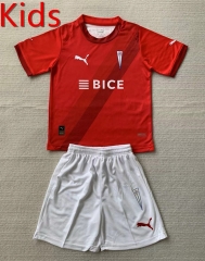 2024-2025 CD Universidad Católica Away Red Kids/Youth Soccer Uniform-AY