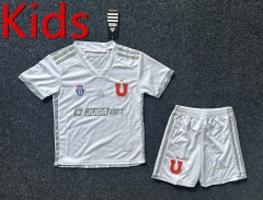2024-2025 Universidad de Chile Away White Kids/Youth Soccer Uniform-GB