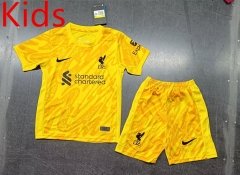 2024-2025 Tottenham Hotspur Goalkeeper Yellow Kid/Youth Soccer Uniform-8679
