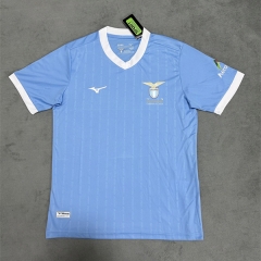 (S-4XL) 50th Anniversary Edition Lazio Blue Thailand Soccer Jersey AAA-4506