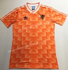 Retro Version Netherlands Orange Thailand Soccer Jersey AAA