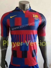 20th  Anniversary Edition Barcelona Player Vesion Red&Blue Thailand Soccer Jersey AAA