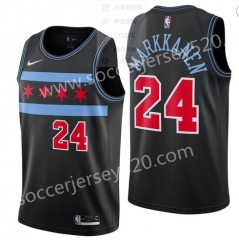 Chicago Bulls #24 City Version Black NBA Jersey