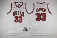 Chicago Bulls #33 White NBA Jersey