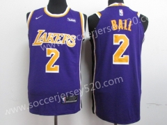 Los Angeles lakers #2 Purple NBA Jersey