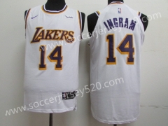 Los Angeles lakers #14 White NBA Jersey