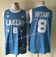 Los Angeles lakers #8 Blue 4 Star Version NBA Jersey