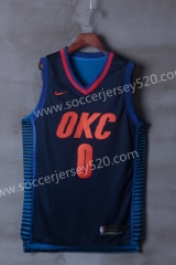 Oklahoma City Thunder Dark Blue NBA Jersey
