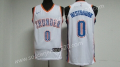 Oklahoma City Thunder White NBA Jersey