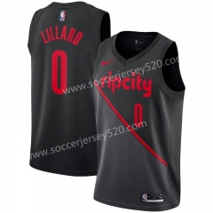 New Portland Trail Blazers #0 City Version Black NBA Jersey