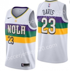 New Orleans Pelicans #23 City Version White NBA Jersey