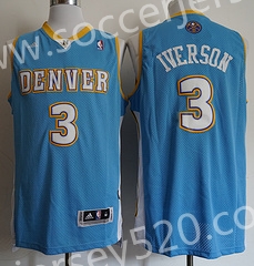 Denver Nuggets #3 Light Blue NBA Jersey