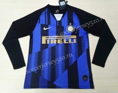 20th Anniversary Edition Inter Milan Home Blue&Black LS Thailand Soccer Jersey AAA