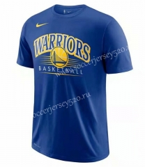 Golden State Warriors NBA Blue Cotton T Jersey-CS