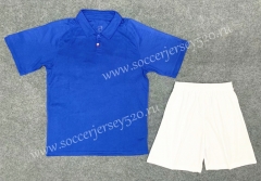 Without Logo 100th Anniversary Edition France Home Blue Soccer Uniform