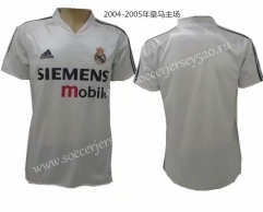 2004-2005 Real Madrid Home White Retro version Thailand Soccer Jersey AAA