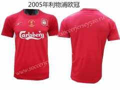 2005 Season Liverpool Home Red Retro version Thailand Soccer Jersey AAA