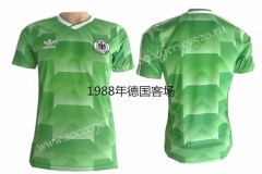 1988 Season Germany Away Green Retro Version Thailand Soccer Jersey AAA