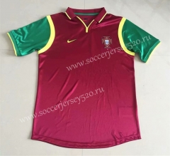 1999 Season Portugal Home Red Retro versionThailand Soccer Jersey AAA-DG