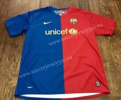 2008-2009 Barcelona Retro Version Home Red&Blue Thailand Soccer Jersey AAA-503