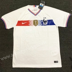 Retro Classic Version 2019 -2020 France White Thailand Soccer Jersey AAA-407