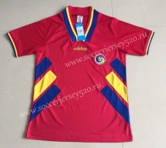 Retro Version 1994 Romania Red Thailand Soccer Jersey AAA-AY