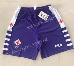 Retro Version 1998 Fiorentina Purple Thailand Soccer Shorts-510