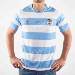 2019 World Cup Argentina Blue&White Thailand Rugby Shirt