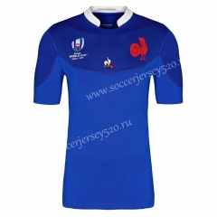 2019 World Cup France Home Blue Thailand Rugby Shirt