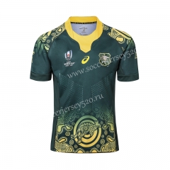 Player Version 2019 World Cup Australia Away Green Thailand Rugby Shirt