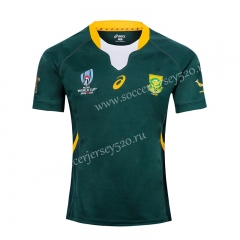 2019 World Cup South Africa Home Green Thailand Rugby Jersey