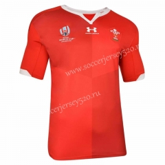 2019 World Cup Wales Home Red Thailand Rugby Shirt
