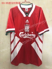 Retro Version 1993-1995 Liverpool Home Red Thailand Soccer Jersey AAA-811
