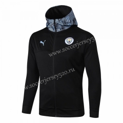 2019-2020 Manchester City Black Thailand Soccer Jacket With Hat-815