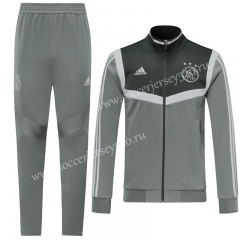 2019-2020 Ajax Gray Thailand Training Soccer Jacket Uniform-LH